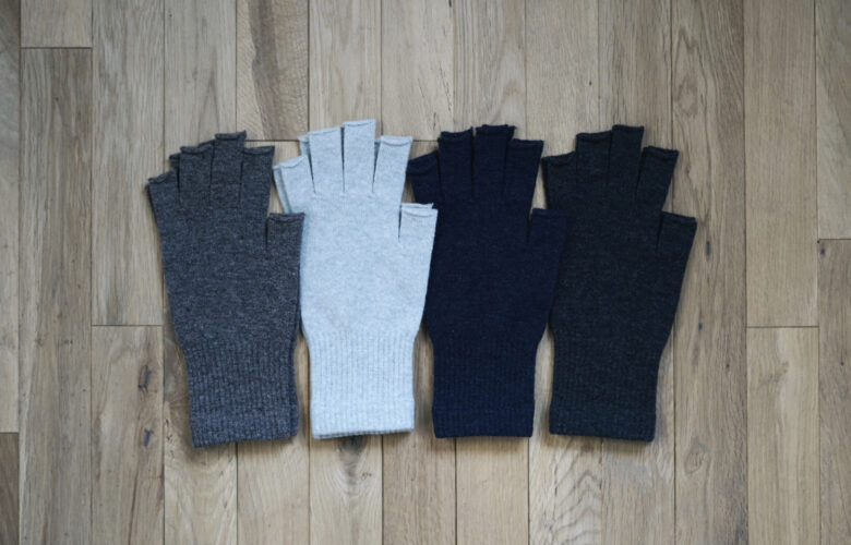 100% Fingerless Merino Wool Gloves