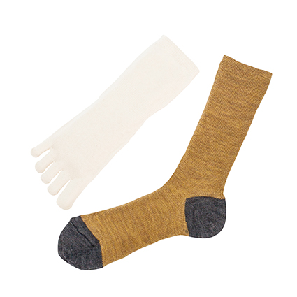 Silk Wool Double-weave Socks
