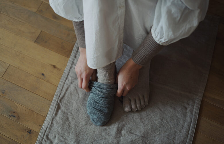 Linen Silk Layered Socks Set