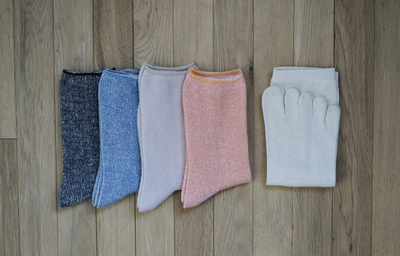 Cotton Silk Layered Socks Set