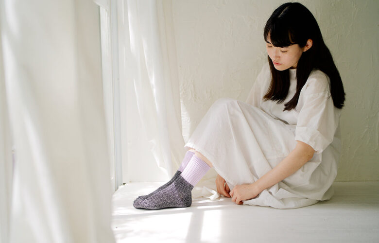 Silk Ribbed Socks