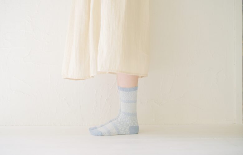 Cotton Linen Jacquard Socks